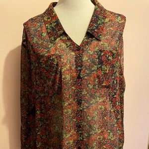 Free People Large sheer blouse